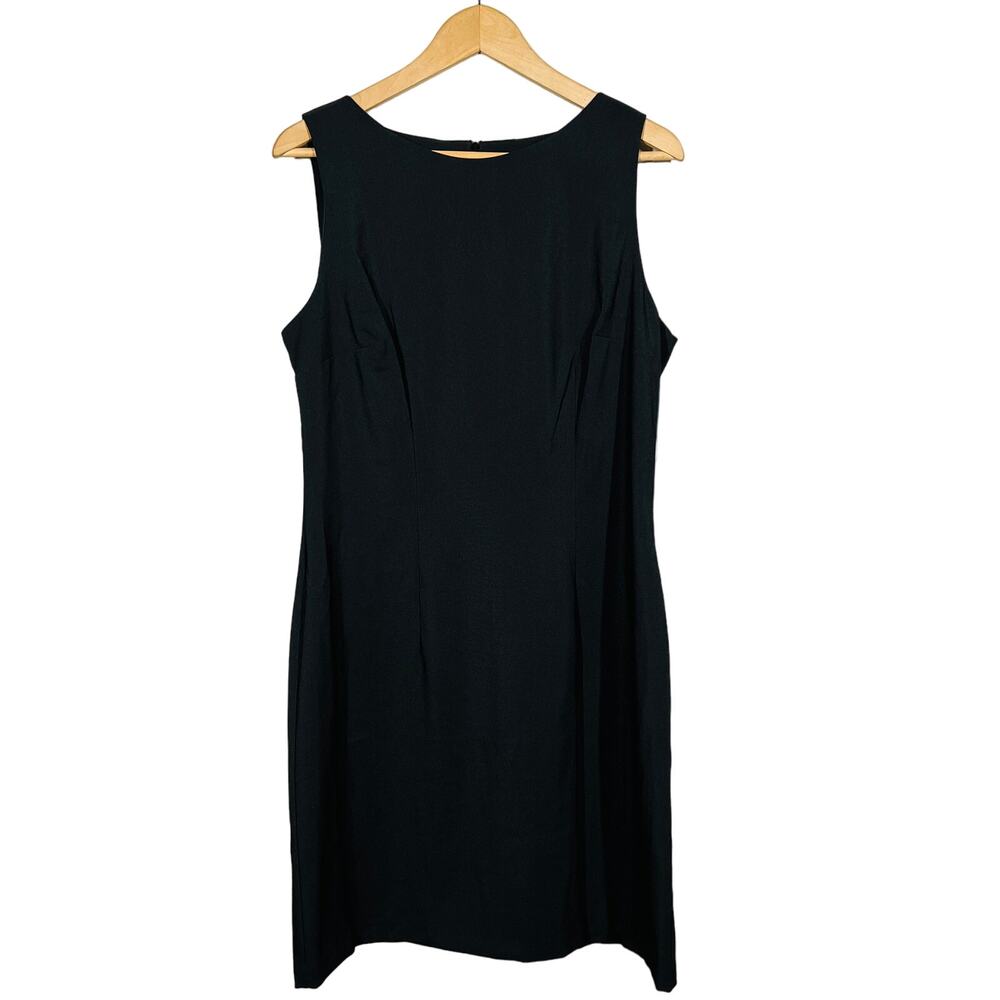 NEW! Alyx Sheath Dress Sleeveless Career Casual Black LBD Funeral - 14